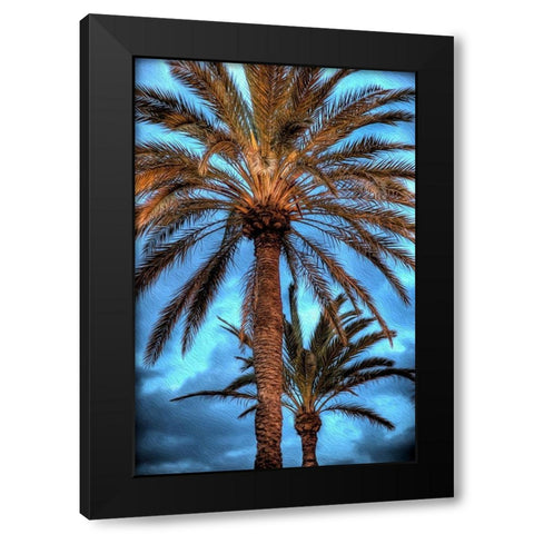 Against the Blue Sky Black Modern Wood Framed Art Print by Bolokofsky, Ronald