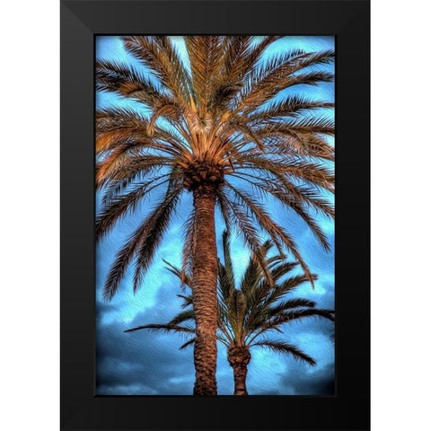 Against the Blue Sky Black Modern Wood Framed Art Print by Bolokofsky, Ronald