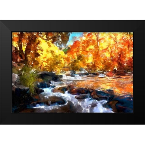 Agua Real Black Modern Wood Framed Art Print by Bolokofsky, Ronald