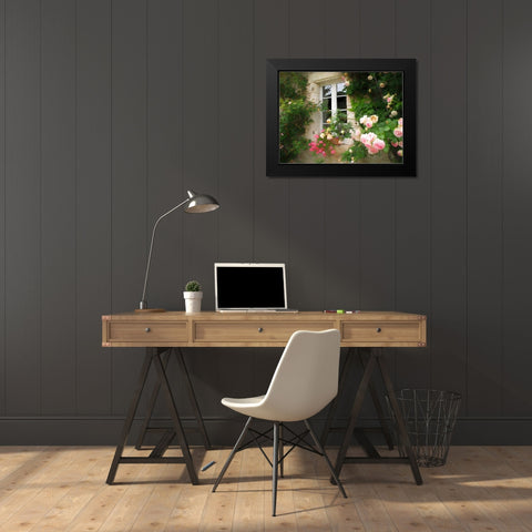 Amys Garden Black Modern Wood Framed Art Print by Bolokofsky, Ronald