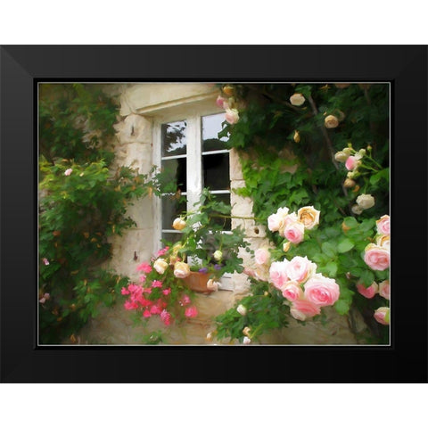 Amys Garden Black Modern Wood Framed Art Print by Bolokofsky, Ronald