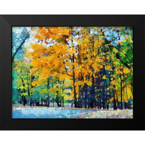 Autumn Light Black Modern Wood Framed Art Print by Bolokofsky, Ronald