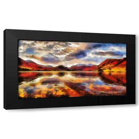 Bierstadt Sunrise Black Modern Wood Framed Art Print by Bolokofsky, Ronald