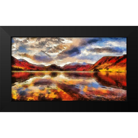 Bierstadt Sunrise Black Modern Wood Framed Art Print by Bolokofsky, Ronald