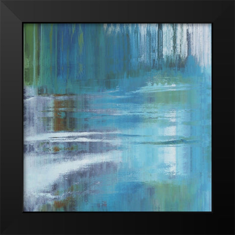 Cascading Falls II Black Modern Wood Framed Art Print by Bolokofsky, Ronald