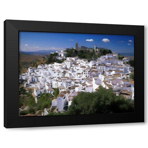 Malaga Spain Black Modern Wood Framed Art Print with Double Matting by Bolokofsky, Ronald