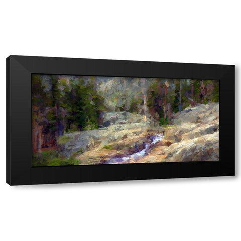 Shadow Creek Black Modern Wood Framed Art Print with Double Matting by Bolokofsky, Ronald