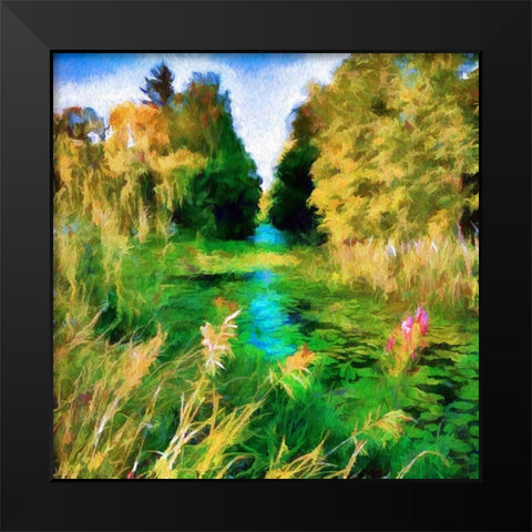 The Pond Black Modern Wood Framed Art Print by Bolokofsky, Ronald