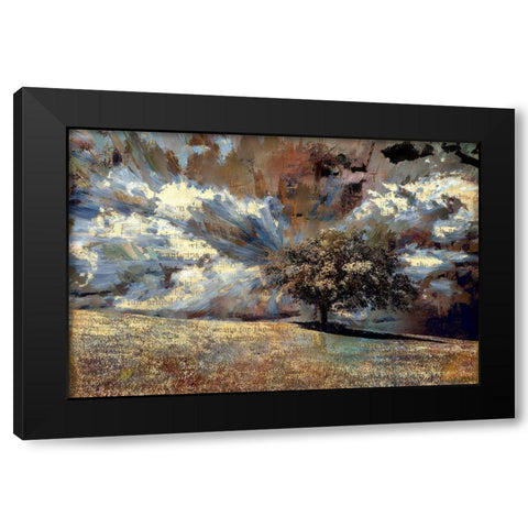 To Stand Alone Black Modern Wood Framed Art Print by Bolokofsky, Ronald
