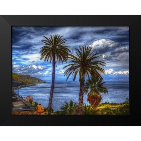 Tropical Paradise Black Modern Wood Framed Art Print by Bolokofsky, Ronald