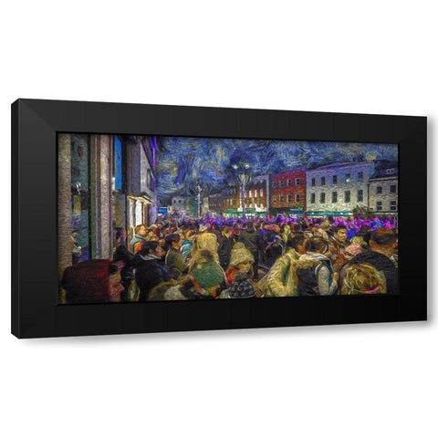 Andover Black Modern Wood Framed Art Print with Double Matting by Bolokofsky, Ronald