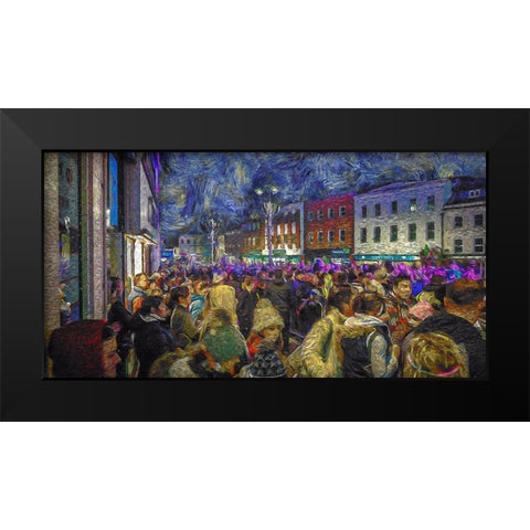 Andover Black Modern Wood Framed Art Print by Bolokofsky, Ronald