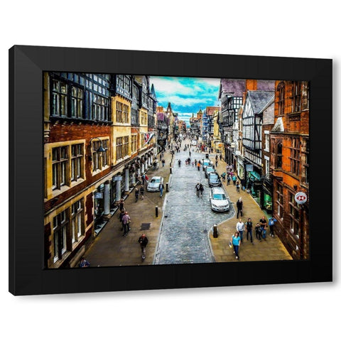 Eastgate Street  Black Modern Wood Framed Art Print by Bolokofsky, Ronald