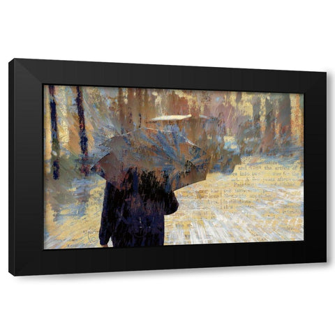 Hard Rain Is Gonna Fall Black Modern Wood Framed Art Print by Bolokofsky, Ronald