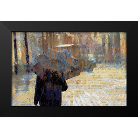 Hard Rain Is Gonna Fall Black Modern Wood Framed Art Print by Bolokofsky, Ronald
