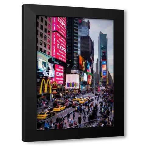 NY State of Mind Black Modern Wood Framed Art Print by Bolokofsky, Ronald
