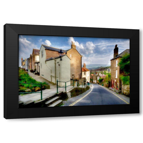 Robin Hoods Bay II Black Modern Wood Framed Art Print with Double Matting by Bolokofsky, Ronald