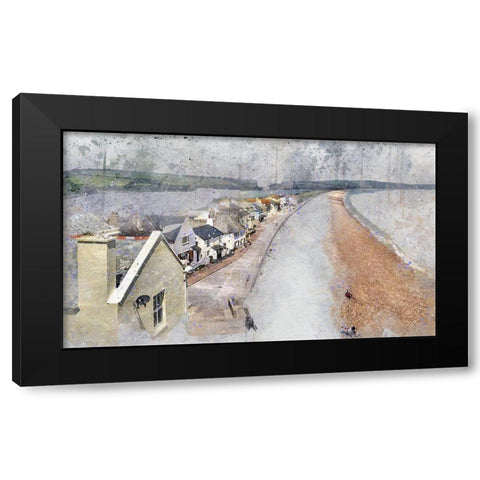 Slapton Sands Black Modern Wood Framed Art Print with Double Matting by Bolokofsky, Ronald