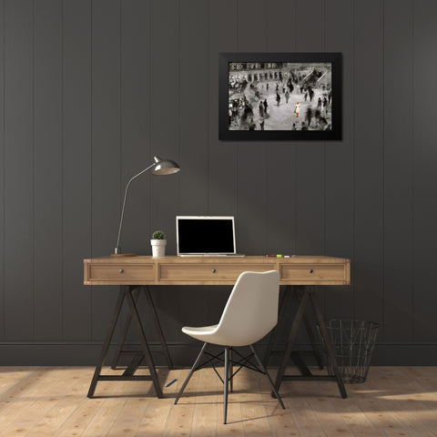 Standing Out In a Crowd Black Modern Wood Framed Art Print by Bolokofsky, Ronald