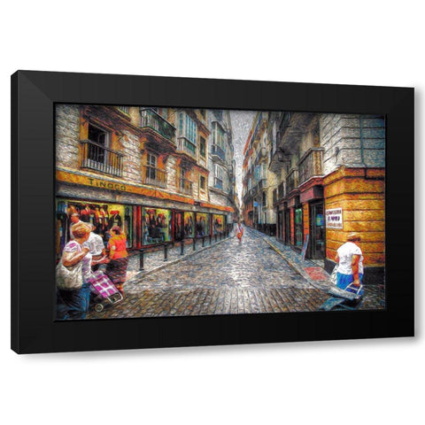 Tinoco Black Modern Wood Framed Art Print with Double Matting by Bolokofsky, Ronald