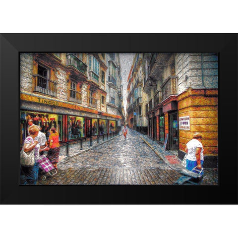 Tinoco Black Modern Wood Framed Art Print by Bolokofsky, Ronald