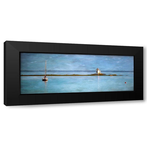 Lighthouse Black Modern Wood Framed Art Print by Bolokofsky, Ronald