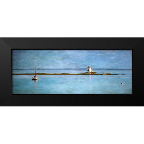 Lighthouse Black Modern Wood Framed Art Print by Bolokofsky, Ronald