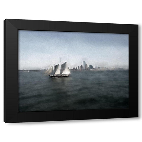 A Warm Haze Black Modern Wood Framed Art Print with Double Matting by Bolokofsky, Ronald