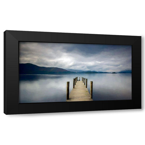 Ashness Landing Black Modern Wood Framed Art Print with Double Matting by Bolokofsky, Ronald