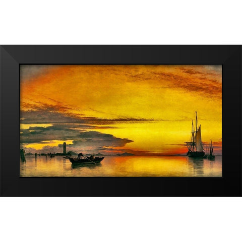 Break of Day Black Modern Wood Framed Art Print by Bolokofsky, Ronald