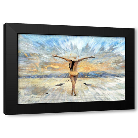 California Sunshine Black Modern Wood Framed Art Print with Double Matting by Bolokofsky, Ronald