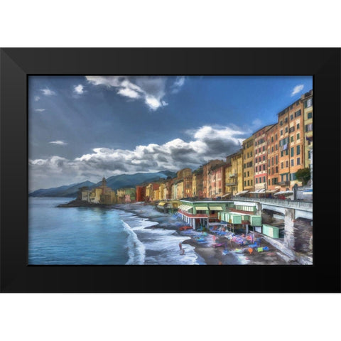 Camogli I Black Modern Wood Framed Art Print by Bolokofsky, Ronald