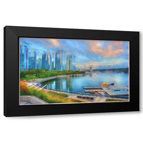 Coal Harbor Black Modern Wood Framed Art Print with Double Matting by Bolokofsky, Ronald
