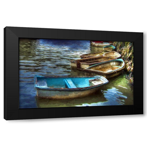 Folkestone Harbour Black Modern Wood Framed Art Print by Bolokofsky, Ronald