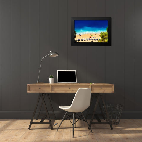 Greece Black Modern Wood Framed Art Print by Bolokofsky, Ronald