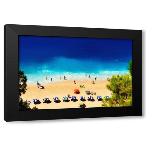 Greece Black Modern Wood Framed Art Print by Bolokofsky, Ronald