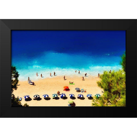 Greece Black Modern Wood Framed Art Print by Bolokofsky, Ronald