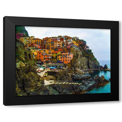 Italy Black Modern Wood Framed Art Print with Double Matting by Bolokofsky, Ronald
