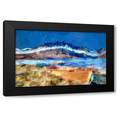 Loch Ruthven Black Modern Wood Framed Art Print with Double Matting by Bolokofsky, Ronald