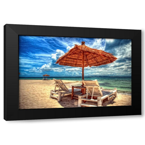 Pandanon Island Philippines Black Modern Wood Framed Art Print with Double Matting by Bolokofsky, Ronald