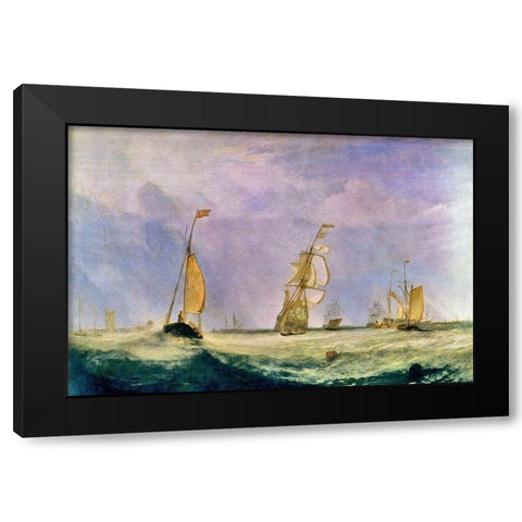 Sailing the Choppy Seas Black Modern Wood Framed Art Print with Double Matting by Bolokofsky, Ronald