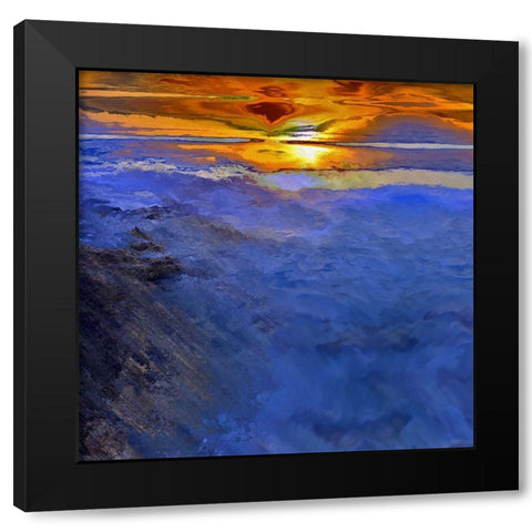 Summer Sunset Black Modern Wood Framed Art Print with Double Matting by Bolokofsky, Ronald