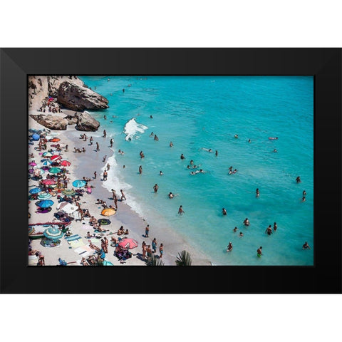Weekend At the Beach I Black Modern Wood Framed Art Print by Bolokofsky, Ronald