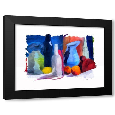 Bottles and Jugs Black Modern Wood Framed Art Print with Double Matting by Bolokofsky, Ronald