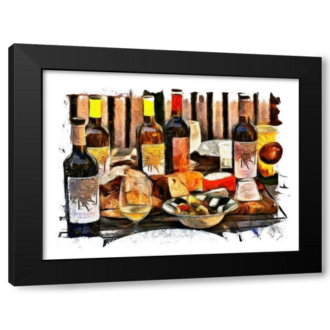Sunday Feast Black Modern Wood Framed Art Print by Bolokofsky, Ronald