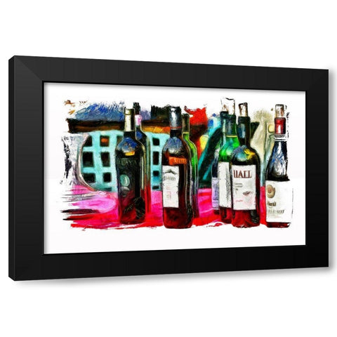 Vintage Celebration Black Modern Wood Framed Art Print with Double Matting by Bolokofsky, Ronald