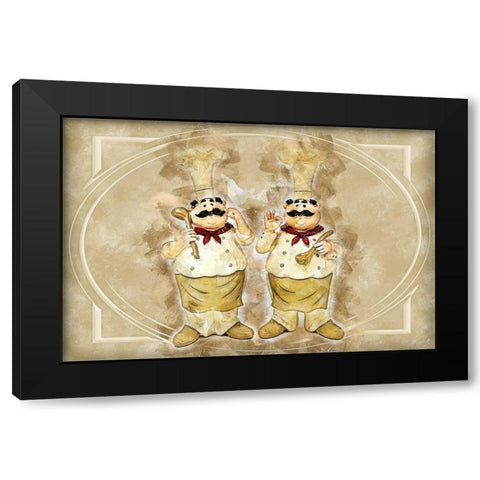 Perfecto Black Modern Wood Framed Art Print by Bolokofsky, Ronald