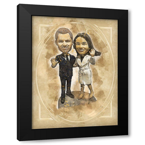Royal Wedding Black Modern Wood Framed Art Print by Bolokofsky, Ronald