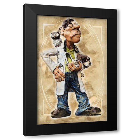 Veterinarian Black Modern Wood Framed Art Print with Double Matting by Bolokofsky, Ronald