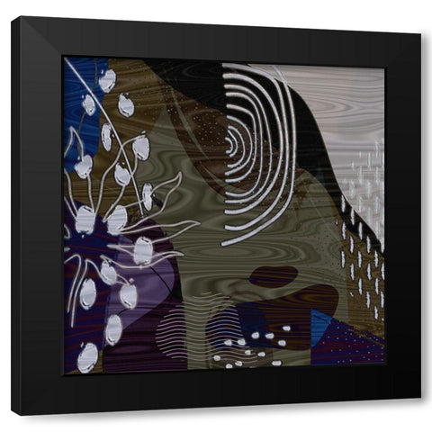 Abstract 257 Black Modern Wood Framed Art Print by Bolokofsky, Ronald
